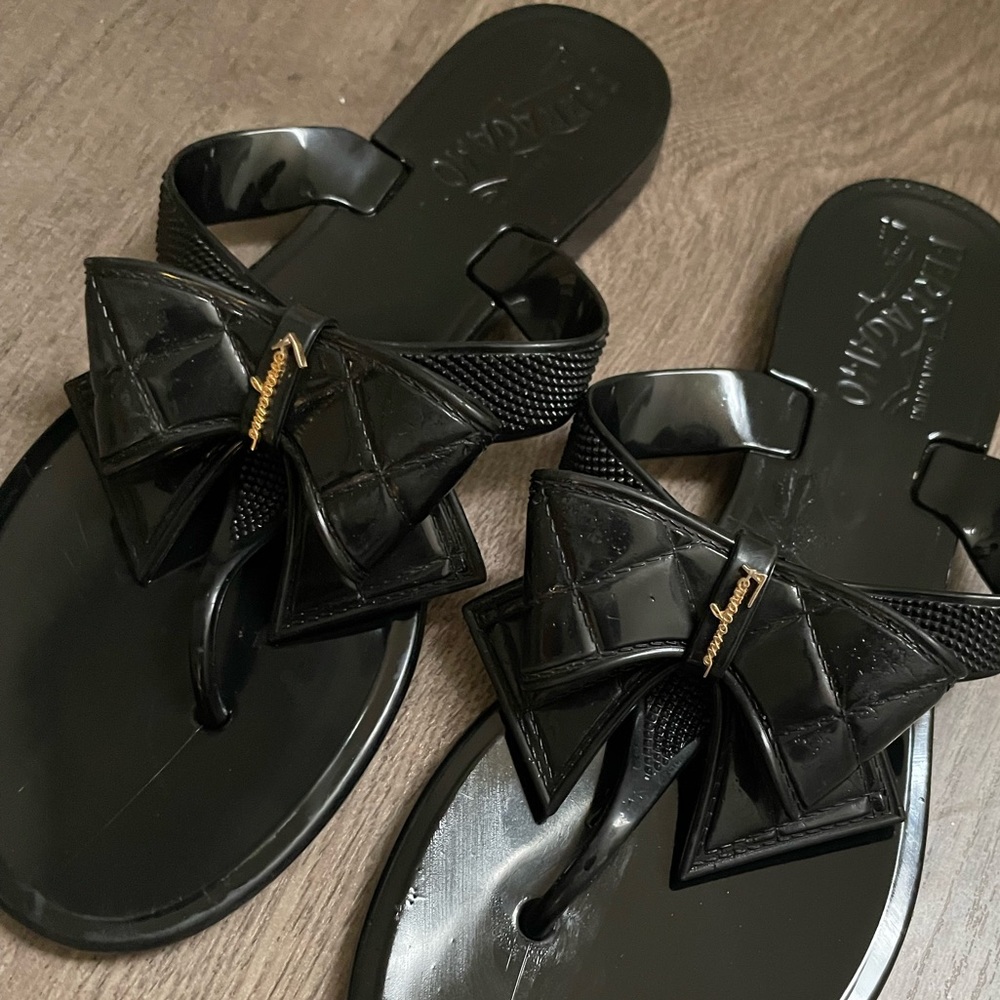 Authentic ( 3 PAIRS) Salvatore Ferragamo Jelly Sandals BUNDLE